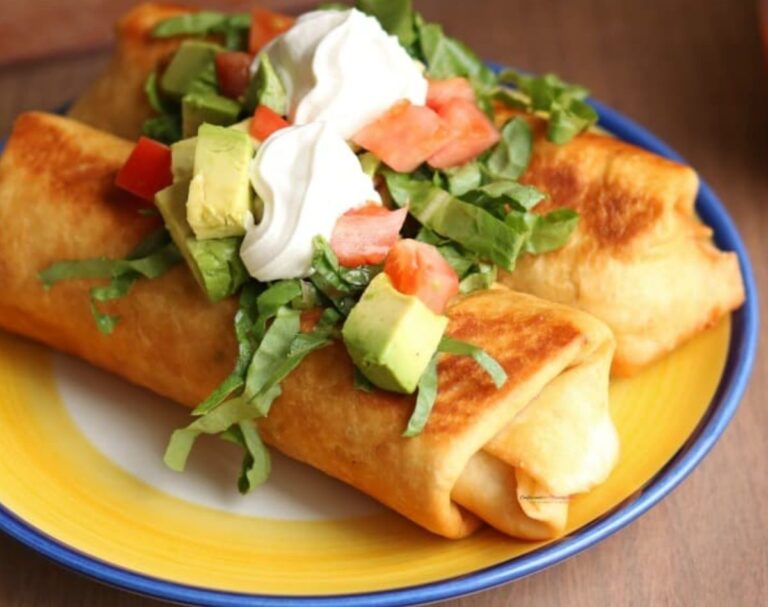 Receta de chimichangas de pollo